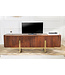 Invicta Interior Design TV-meubel GATSBY 160cm bruin matgoud Mangoholz Retro - 43334