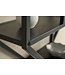 Invicta Interior Design wandplank SLIM LINE 77cm zwart industrieel metalen frame - 43639