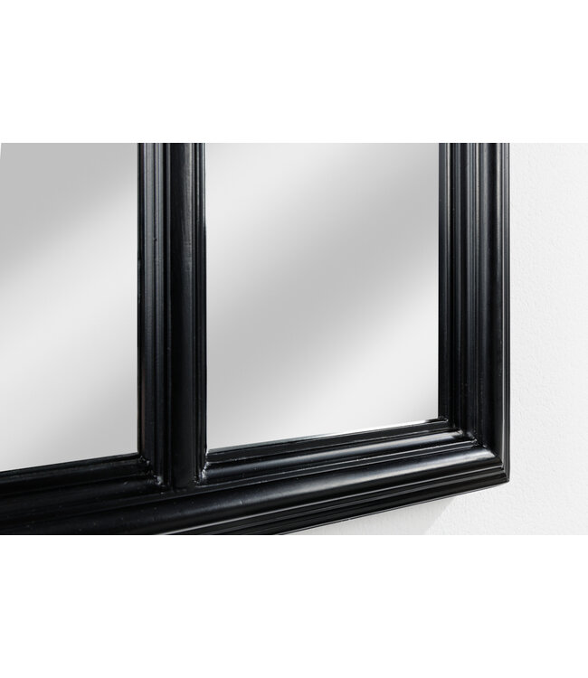 Invicta Interior Design wandspiegel CASTILLO 140cm zwart raam in landelijke stijl - 43631