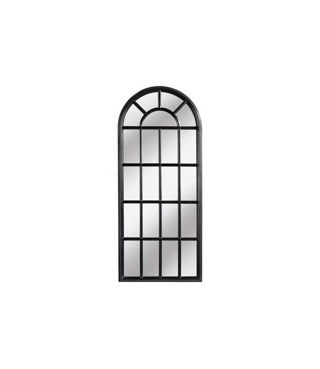 Invicta Interior Design wandspiegel CASTILLO 140cm zwart raam in landelijke stijl - 43631