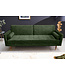 Invicta Interior Moderne slaapbank COUTURE 196cm groene microvelours 3-zits slaapbank functie incl. Kussen - 42493