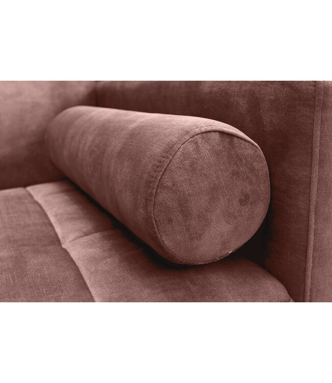 Invicta Interior Moderne slaapbank COUTURE 196cm oudroze microvelours 3-zits slaapbankfunctie incl. Kussen - 42495