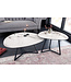Invicta Interior Moderne salontafel MARVELOUS 90cm wit marmeren keramiek gemaakt in Italië - 42142
