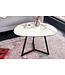 Invicta Interior Moderne salontafel MARVELOUS 70cm wit marmeren keramiek gemaakt in Itlalie - 42144
