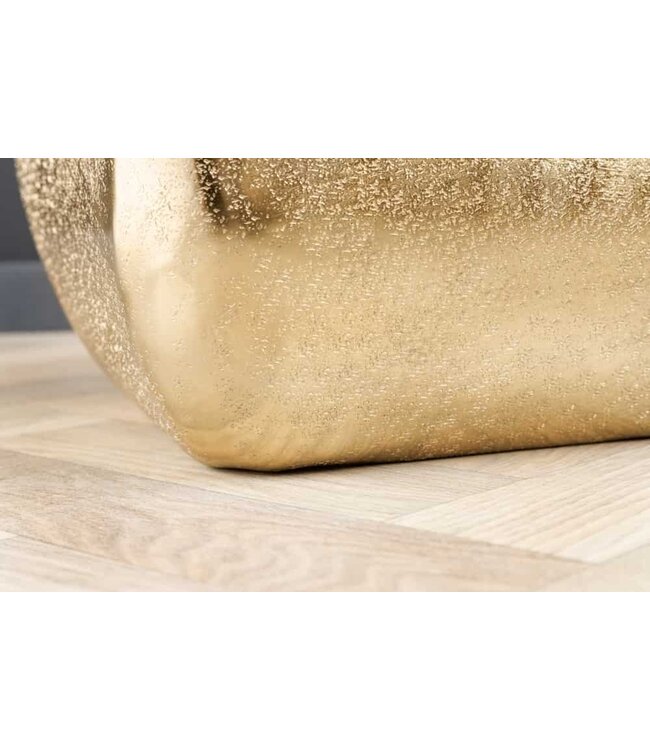 Invicta Interior Design bijzettafel UNIT 45cm goud gehamerd handgemaakt metaal aluminium - 42733