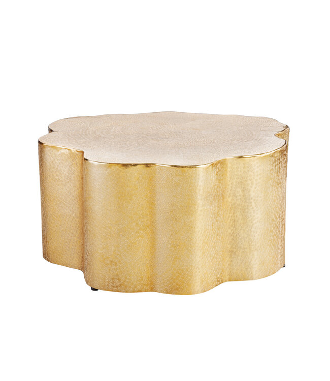 Invicta Interior Design salontafel ORGANIC ORIENT 75cm goud handgemaakt - 42740