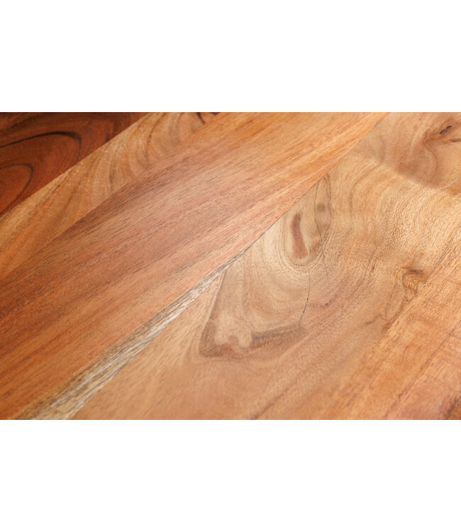 Invicta Interior Massief houten consoletafel WILD 105 cm natuurlijke acacia haarspeldpoten boomrand - 43340