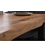 Invicta Interior Massief houten eettafel MAMMUT 160cm wilde acacia industrieel design 2,6cm tafelblad boomrand - 43470