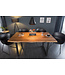 Invicta Interior Massief houten eettafel MAMMUT 160cm wilde acacia industrieel design 2,6cm tafelblad boomrand - 43470