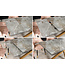 Invicta Interior Uitschuifbare eettafel MARVELOUS 180-220-260cm grijs koper roest keramiek gemaakt in Italië - 43841