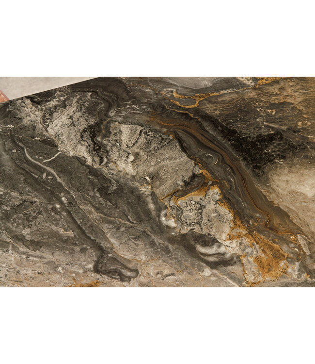 Invicta Interior Uitschuifbare eettafel MARVELOUS 180-220-260cm taupe marmeren keramiek gemaakt in Italie - 43843