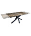 Invicta Interior Uitschuifbare eettafel MARVELOUS 180-220-260cm taupe marmeren keramiek gemaakt in Italie - 43843