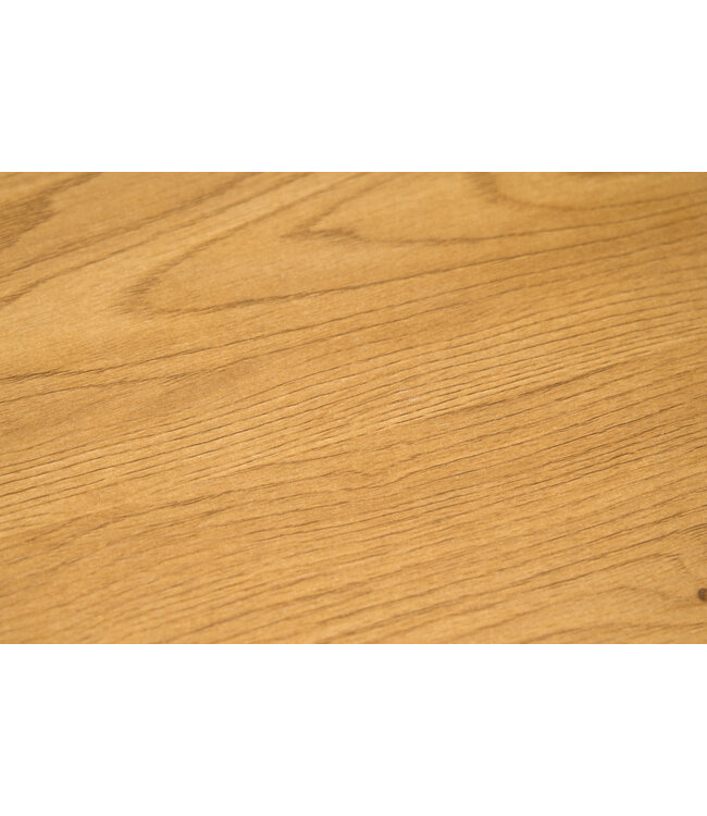 Invicta Interior Ronde bijzettafels set van 2 ELEGANCE 45cm natuurlijk wild eiken design hout zwart metalen frame - 43643