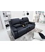 Invicta Interior Exclusieve 2-zits bioscoopfauteuil HOLLYWOOD 190cm zwarte TV-fauteuil met bekerhouder - 39474