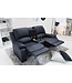 Invicta Interior Exclusieve 2-zits bioscoopfauteuil HOLLYWOOD 190cm zwarte TV-fauteuil met bekerhouder - 39474