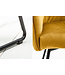 Invicta Interior Exclusief design stoel LOFT fluweel mosterdgeel met armleuning - 42474