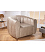 Invicta Interior Draaibare design fauteuil BABYLON champagne fluwelen lounge cocktailstoel - 43529