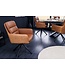 Invicta Interior Draaibare design stoel BIG GEORGE cognac echt leer microfiber met armleuning retro - 43637