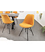 Invicta Interior Design stoel SCANDINAVIA MEISTERSTÜCK mosterdgeel koord zwart metalen poten - 43697