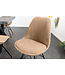 Invicta Interior Design stoel SCANDINAVIA MEISTERSTÜCK bruin koord zwart metalen frame - 43699