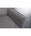 Invicta Interior Draaibare design stoel ALPINE grijs lichtgrijs armleuningen zwart metalen poten - 43720