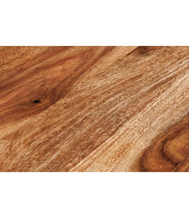 Invicta Interior Hangend tv-meubel AMAZONAS 160cm bruin Sheesham massief hout boomrand metaal zwart - 43707