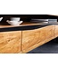 Invicta Interior Hangend tv-lowboard MAMMUT 160 cm bruin acaciahoningafwerking massief houten boomrand - 43709