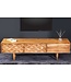 Invicta Interior Massief houten tv-lowboard ALPINE 145 cm natuurlijke acacia retro-design honingkleurige afwerking - 43736