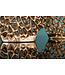 Invicta Interior Filigraan vazen set van 2 ABSTRACT BLAD 40cm goud handgemaakt - 43188