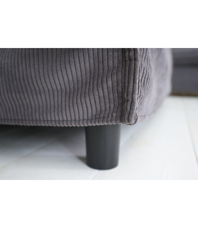 Invicta Interior Grote voetenbank HEAVEN 100cm grijs koord modern design - 43444