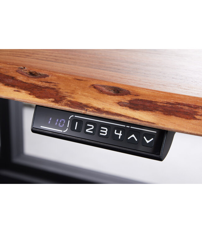 Invicta Interior Bureaublad MAMMUT 140cm natuurlijk acacia massief hout boomrand - 43666