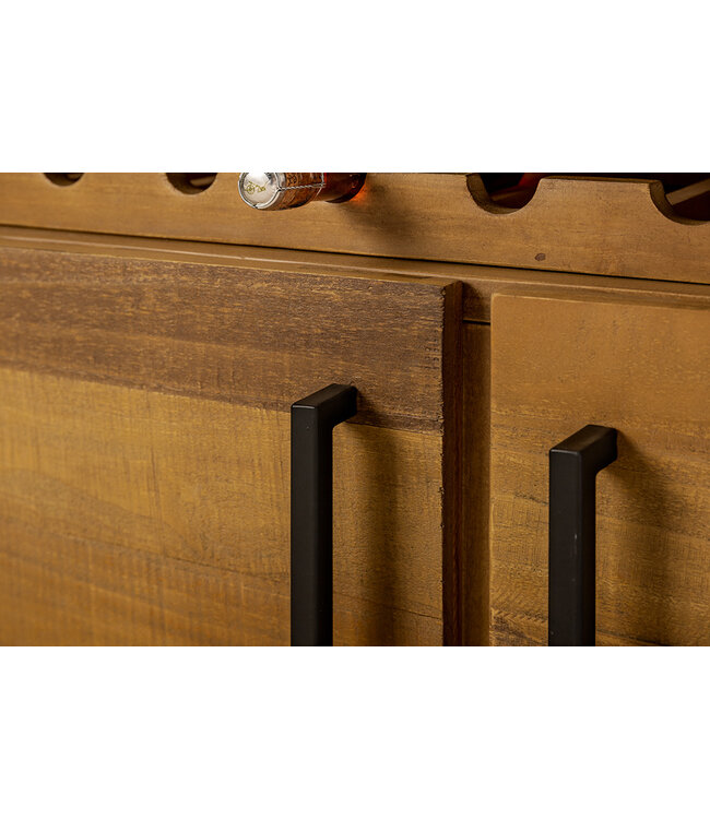 Invicta Interior Massief houten dressoir THOR 195cm vintage bruin grenen gerecycled industrieel - 43679