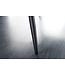 Invicta Interior Design bank TURIN 160cm mosterdgeel fluweel zwart metalen poten armleuning - 43694
