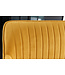 Invicta Interior Design bank TURIN 160cm mosterdgeel fluweel zwart metalen poten armleuning - 43694