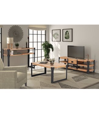 Vida XL Woonkamer meubelset massief acaciahout 3-delig SKU: V274708