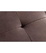 Invicta Interior Design bank BOUTIQUE 100cm bruin microvezel zwart metalen poten gestoffeerde bank - 44243