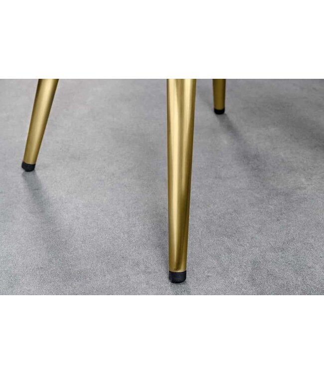 Invicta Interior In hoogte verstelbare barkruk INDUSTRIAL goud zwart metaal rond draaibaar industrieel design - 43654