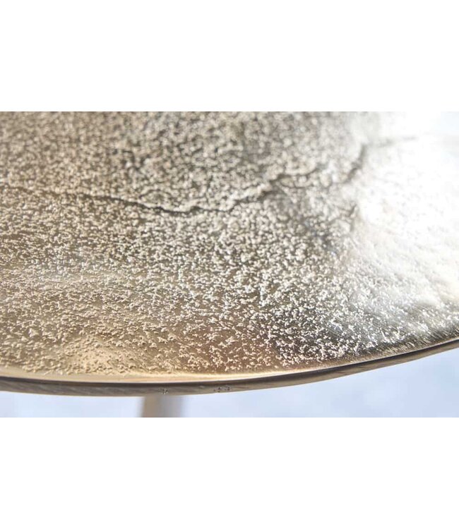 Invicta Interior Ronde bijzettafel ELEGANCE 60cm goud metaal aluminium handgemaakt - 43613