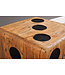 Invicta Interior Massieve kubuskruk CUBE 41cm naturel Mindi houten bijzettafel stapelbaar - 41811