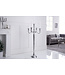 Invicta Interior Kandelaar MODERN BAROK 120 cm zilveren 5-armige kroonluchter aluminium gepolijste kandelaar - 17365