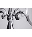 Invicta Interior Kandelaar MODERN BAROK 120 cm zilveren 5-armige kroonluchter aluminium gepolijste kandelaar - 17365