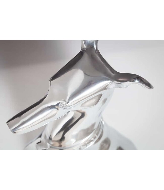 Invicta Interior Elegante Greyhound Sculptuur GREYHOUND 70cm Aluminium Design Figuur - 8891