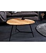 Invicta Interior Massief houten salontafel BEAUTY BY NATURE 60cm acacia driehoekig metaal zwart - 43740