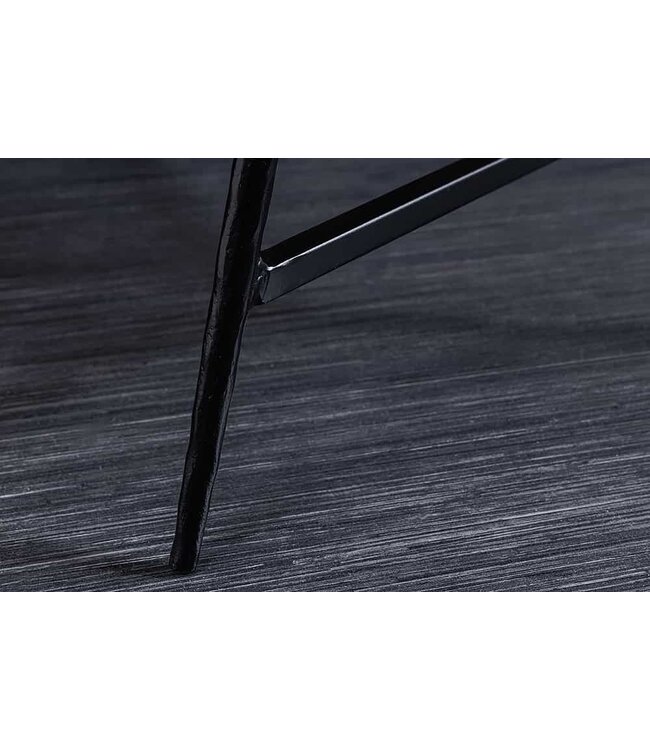 Invicta Interior Massief houten salontafel BEAUTY BY NATURE 60 cm Acacia driehoekig metaal zwart - 43740