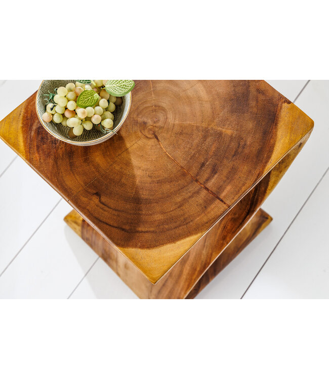 Invicta Interior Sculpturale bijzettafel HELIX 30cm naturel Suarholz handgemaakt in Bali Ottoman - 41807