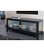 Invicta Interior Moderne TV Lowboard AMSTERDAM 90cm Zwart Goud Dammen Glas Metalen Vitrinekast - 43536