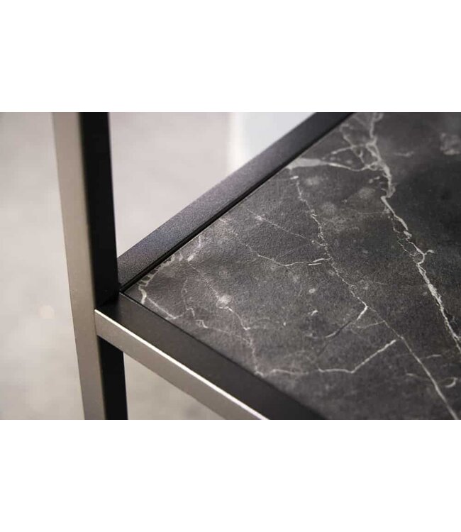 Invicta Interior Moderne boekenkast SLIM LINE 115 cm grafiet metalen frame met vijf planken - 44180