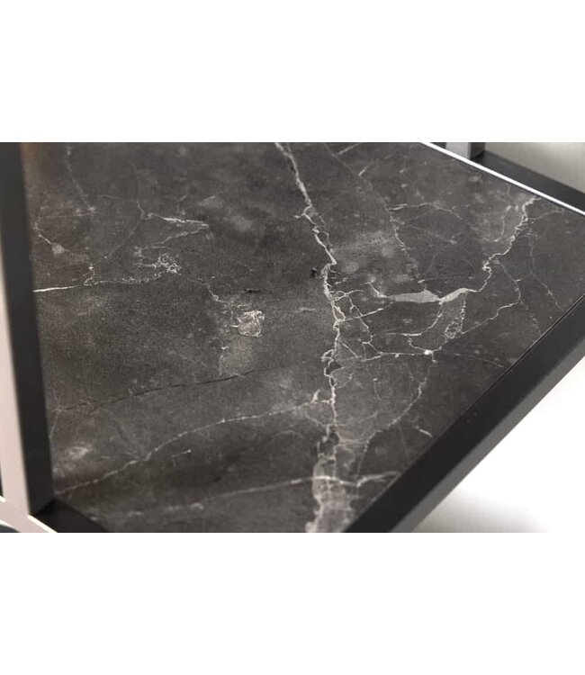 Invicta Interior Moderne boekenkast SLIM LINE 115 cm grafiet metalen frame met vijf planken - 44180