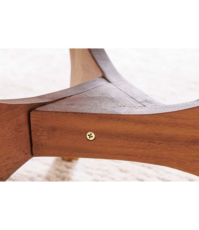 Invicta Interior Massief houten salontafel ARCHITECTURE 70 cm natuurlijke honing afwerking acacia driehoekig - 43739