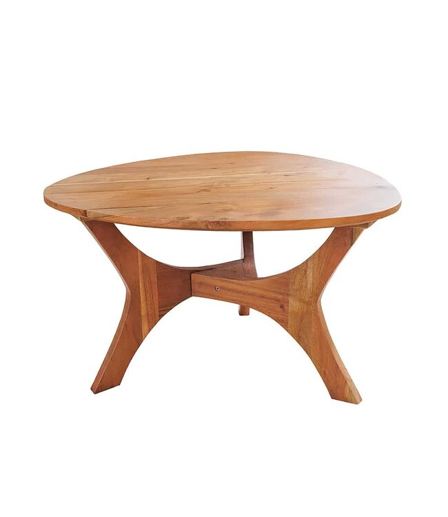 Invicta Interior Massief houten salontafel ARCHITECTURE 70 cm natuurlijke honing afwerking acacia driehoekig - 43739